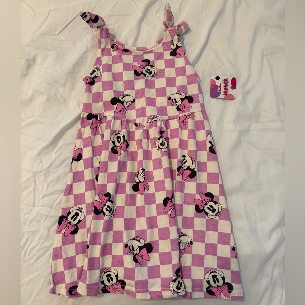 Disney Pink and White Minnie Checkered Dress